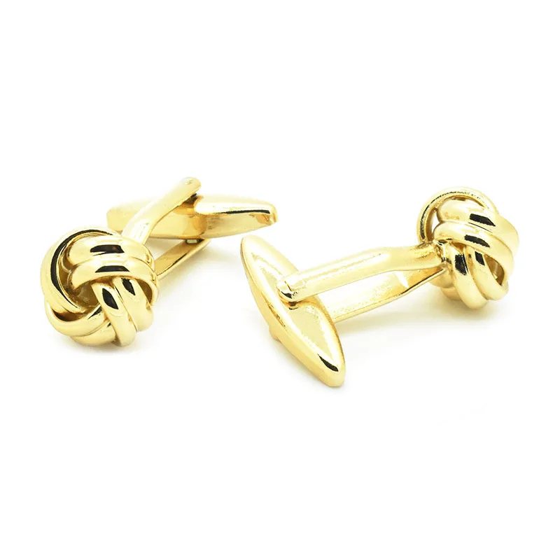 Wholesale Elegant Love Knot Cufflinks Studs Custom Mens Suit Shirt Fashion Accessory Trendy Wedding Tuxedo Jewelry Tie Clip Gift