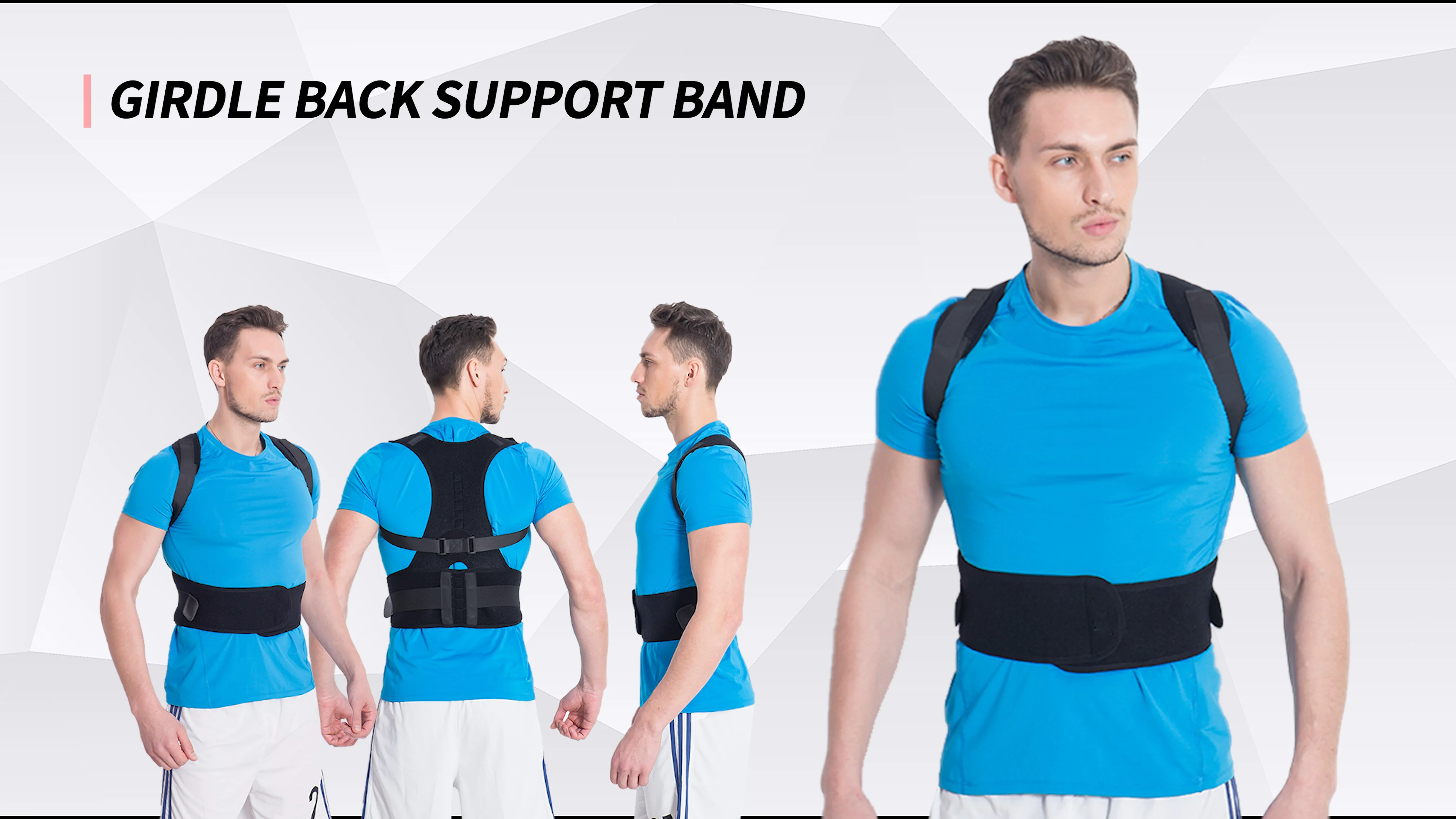 adjustable shoulder straps lower back brace