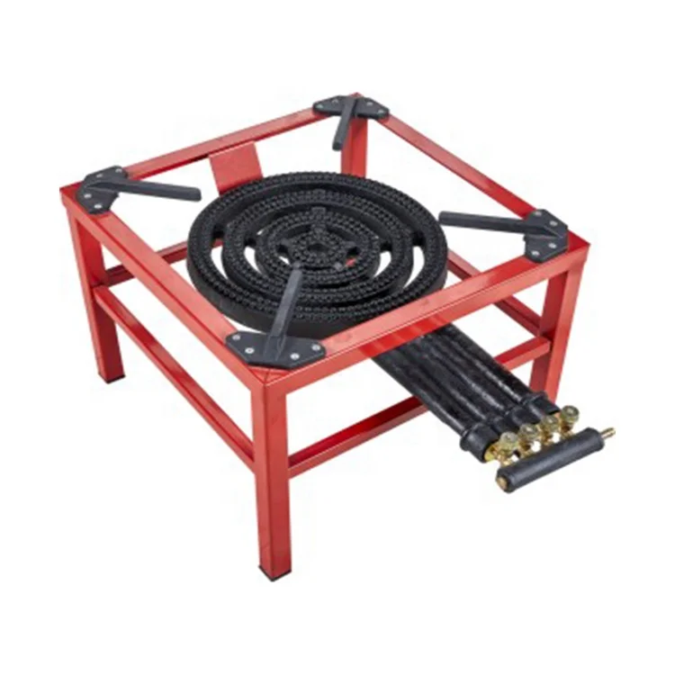 High Quality Iron square Double burner Outdoor Gas Stove