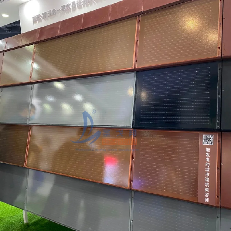 High Loading Integrated Solar Roofing Tile Excellent Thermal Insulation Solar Panel System Double Glass Bipv Solar Panel