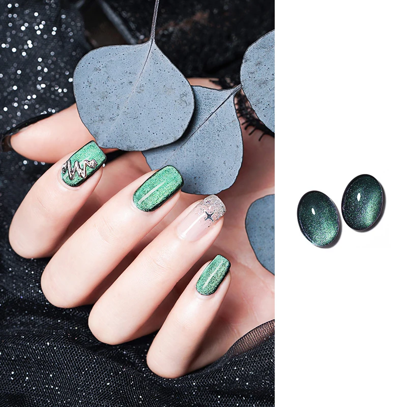JOUS Crystal Moonlight & Holographic Shimmer Cat Eye Gel Polish for Nail Salon Professional Use With Strong Magnetic Effect