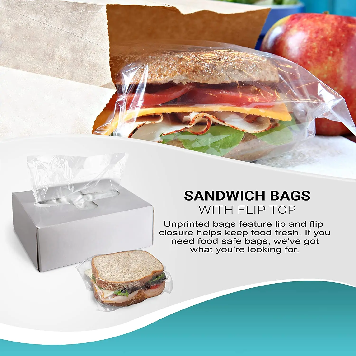 Food Grade PE Resealable Plastic Freezer Slider Storage Bags for Sandwich  Bread Apple Packaging Bags - China Zipper Bag, Storage Bag