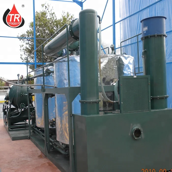 Waste Car Motor Oil Recycling Regenerate Black Oil to Yellow Base Oil Machine