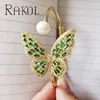 Gold Plated - Green stone
