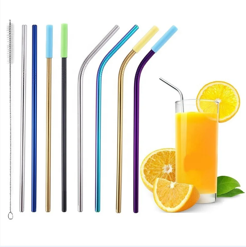 Reusable Silicone Tips for Stainless Steel Straws - Wholesale