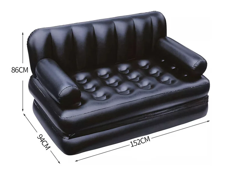 Hot Sale Inflatable Sofa Double Person Inflatable Lounge Chair Lazy Person Inflatable Sofa factory