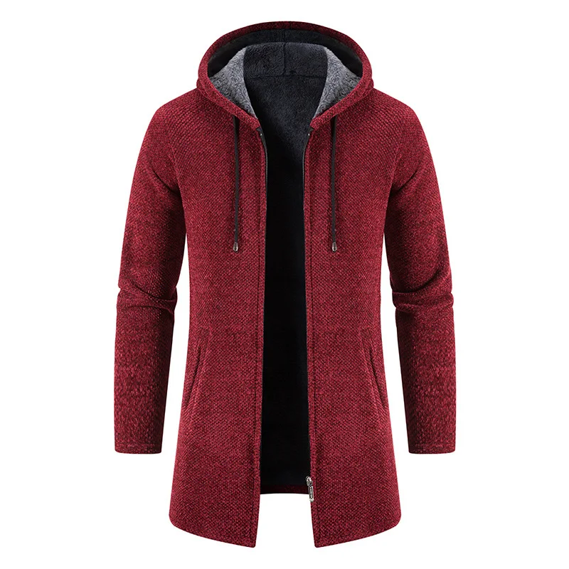 Hot Selg Long Sleeve Wholesale Warm Jacket Coat Windbreaker warm jacket for men Plus Size collar cardigan sweater_voghion.com