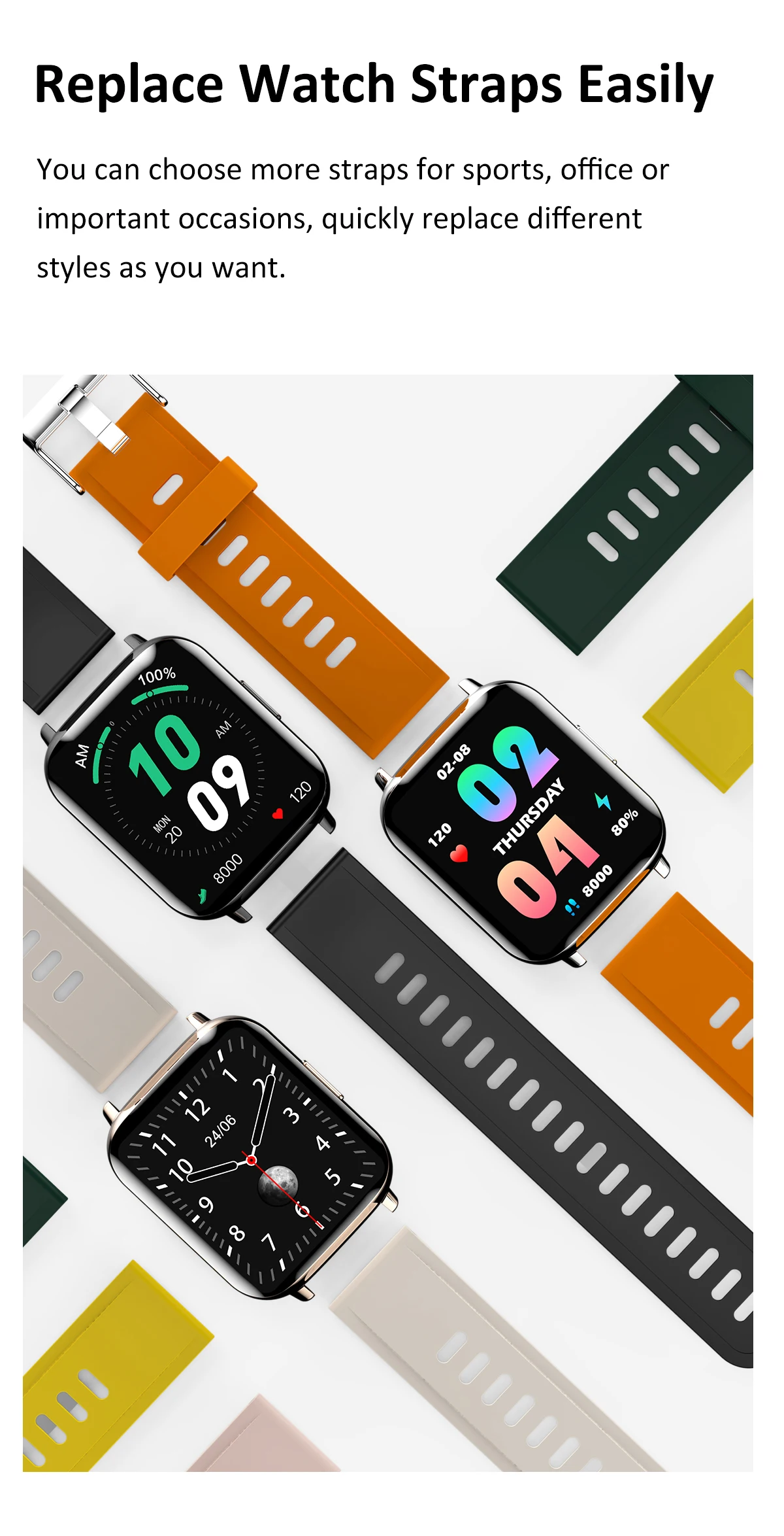 Linwear Lw31 Smart Watches 1.7