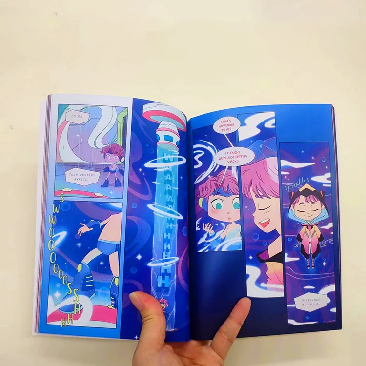 Customized Childrens' Animated Comics Journal Story Manga Book Printing for Adult
