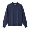 Cuello redondo-azul marino
