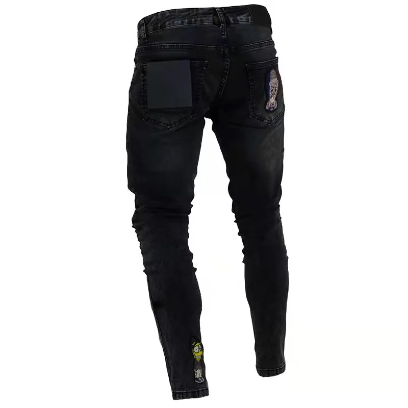 Skinny Ripped Fancy Unbranded Biker 