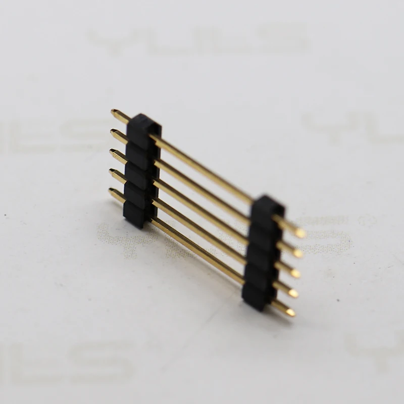 
 Штырьковый разъем smd, высота 2,54 мм, 180 градусов, Круглый Однорядный шаг 2,54 мм  