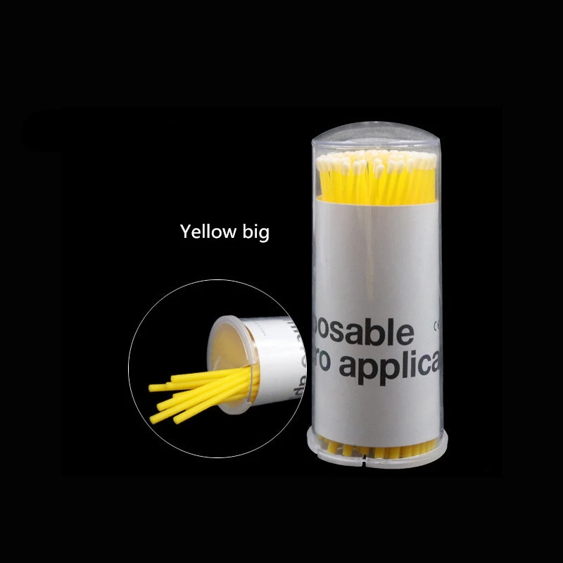 Одноразовая зубная щетка для наращивания ресниц, микро-аппликатор для красоты