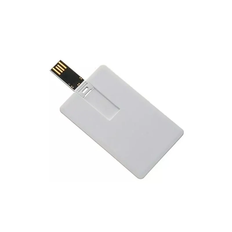 2020 Business Gift Custom Logo USB 2.0 Credit Card 32 gb 8gb 16 gb USB Flash Drive with Plastic Case