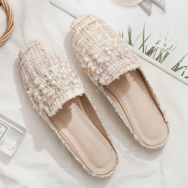 Zapatos de mujer de gran tamaño Zapatos planos bordados línea fondo suave  2021 nueva boca V mono temperamento punta cuatro estaciones scoop zapatos  comprar a buen precio — entrega gratuita, reseñas reales