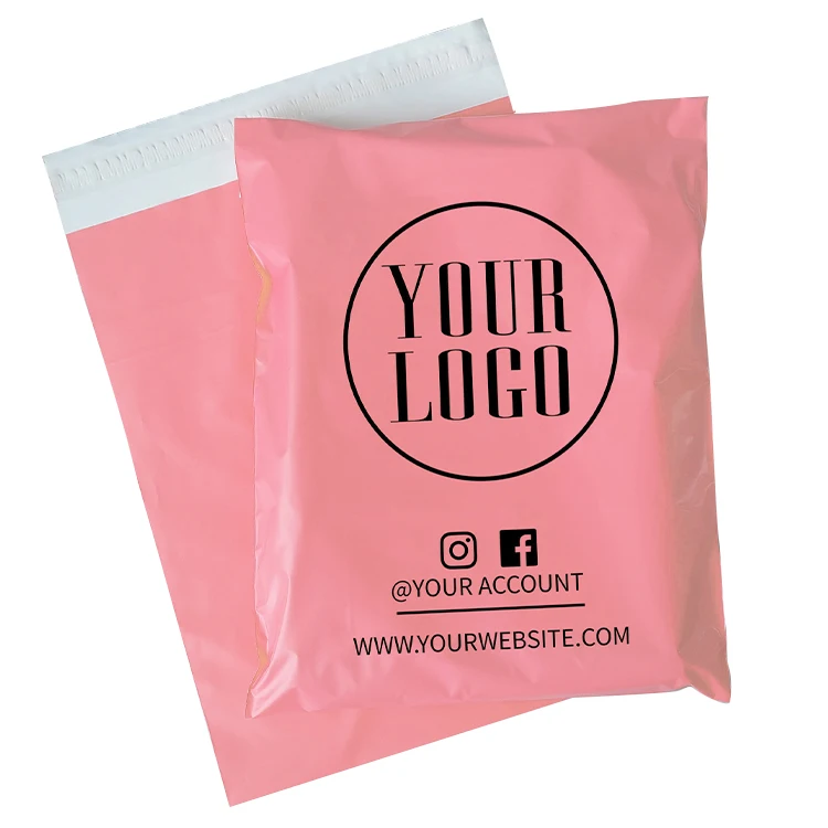 Private Design Recycled LDPE Plastic White Mailers Custom Shipping Bags for Clothing