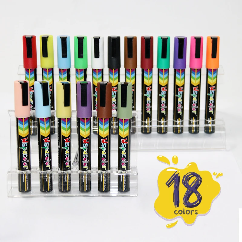 Vvivid Marcador Vidrio Tiza Líquida Doble Punta, Paquete 6 Y | Envío Gratis
