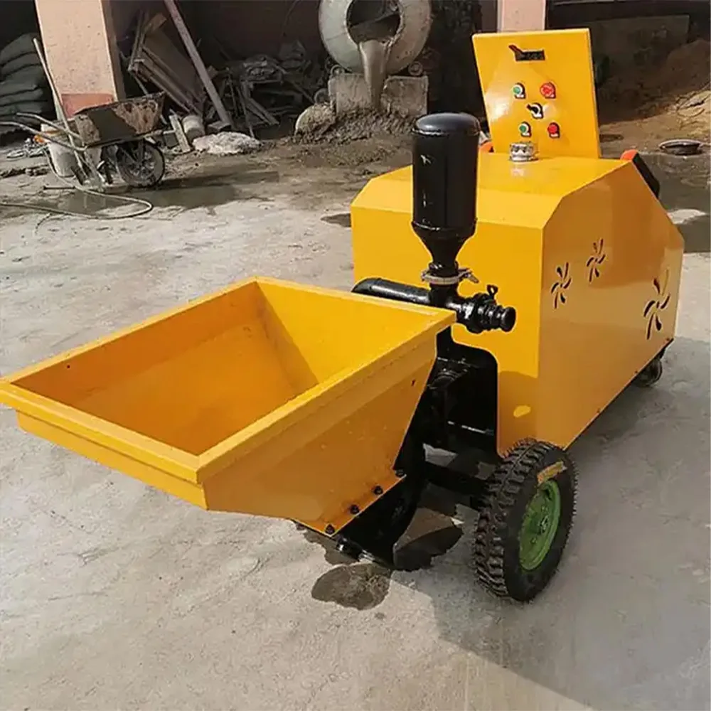 Multifunctional Cement Mortar Spraying Machine Electric Diesel Mini Stucco Pump Cement Sand Mortar Spraying Machine