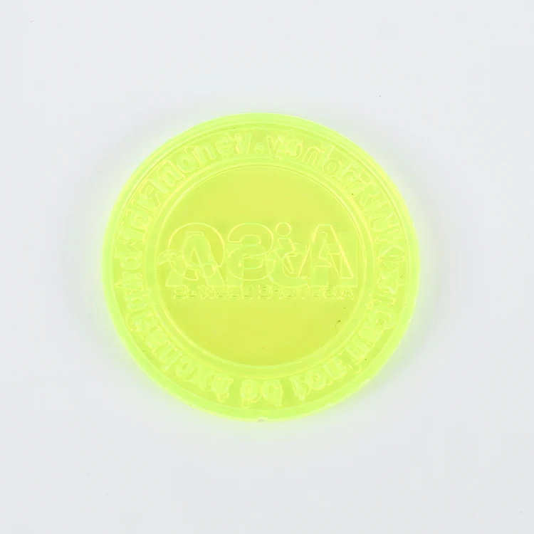 Plastic Token Big 	 Customisable Plastic Tokens Plastic White Token