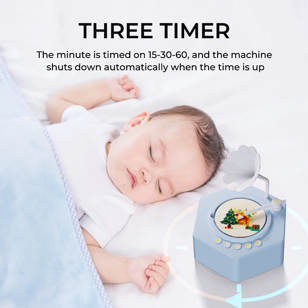 Mini fonógrafo retro nostaico, caja de música, máquina de dormir