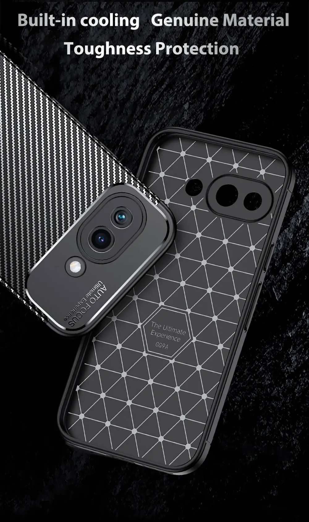 Laudtec Carbon Fiber Texture Cell Phone Cases Thin Shell Simple Business Shockproof Cover Customized For Google Pixel 9A Sjk975 factory