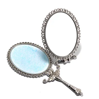 Decorative Hand Mirror Lightweight Vintage Metal Handle Mirror 180 ...