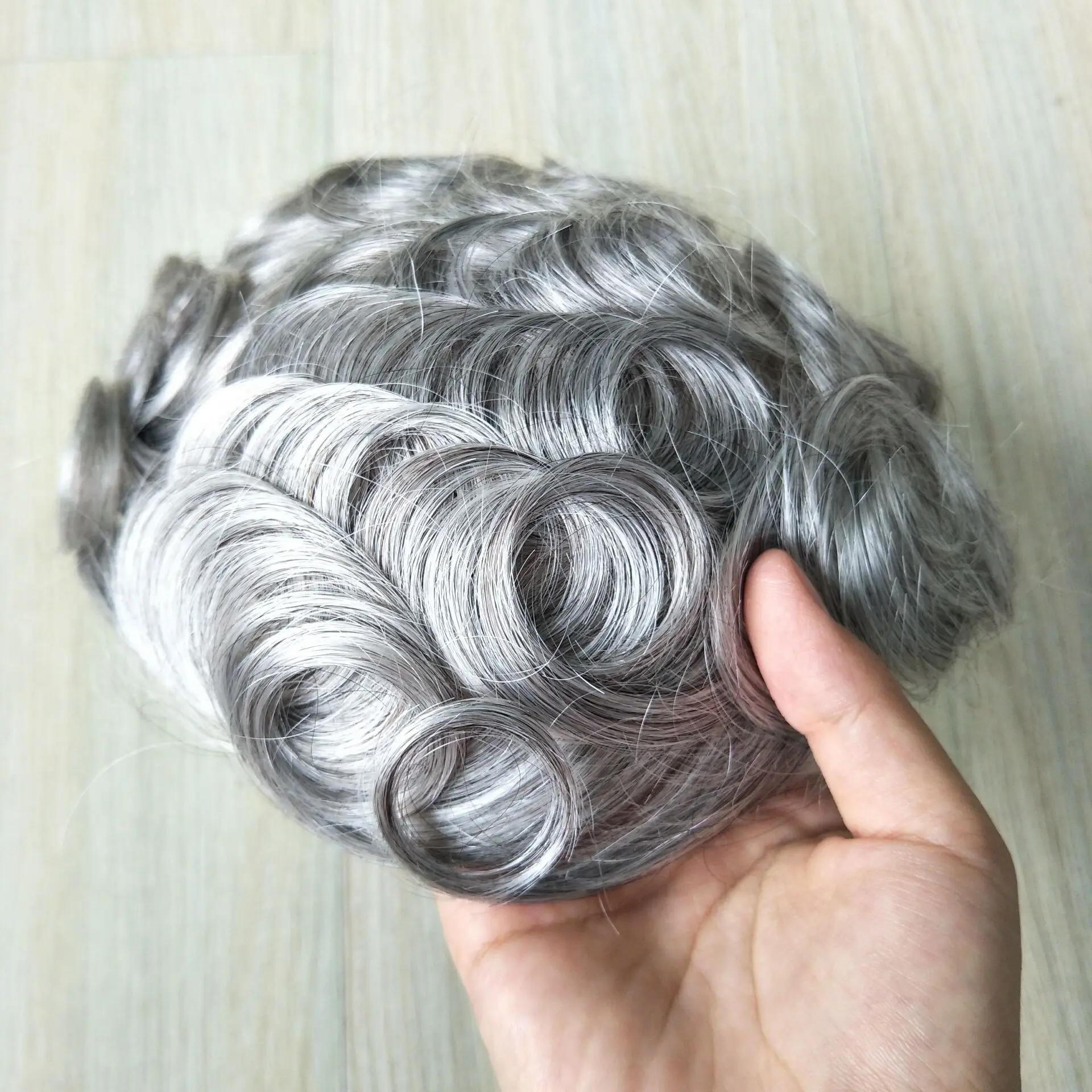 toupee with grey
