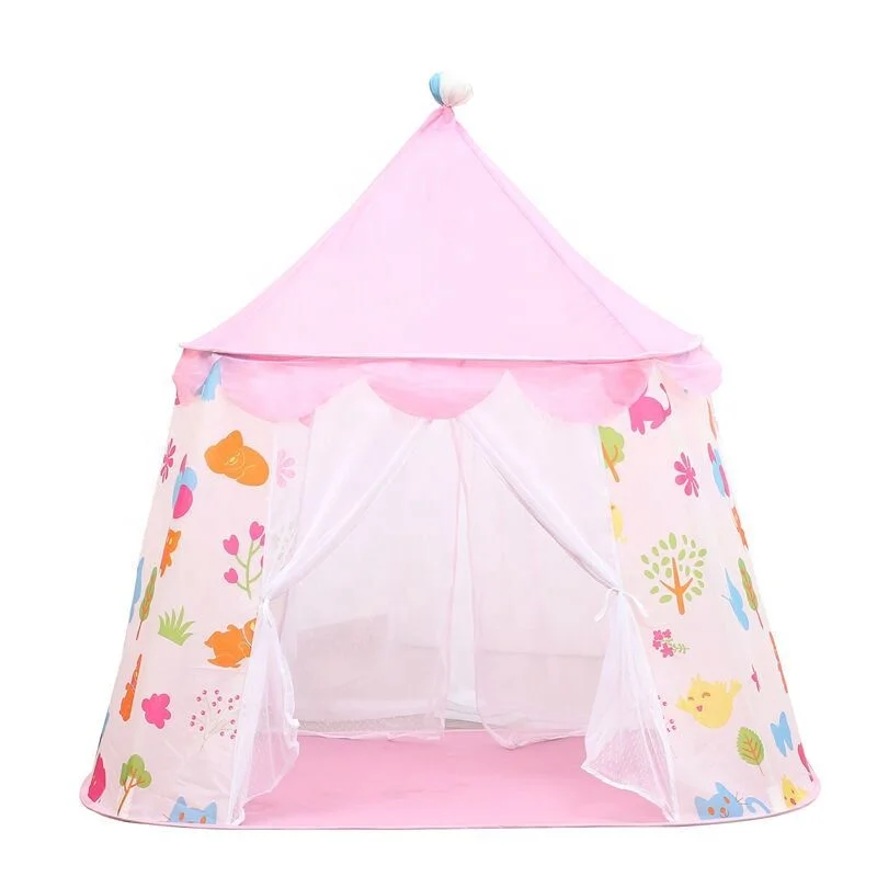 Indoor and Outdoor Use Foldable Children Hexagon Dream Tent Bed for Kid Play Castle Yurt Playhouse Cartoon Cute