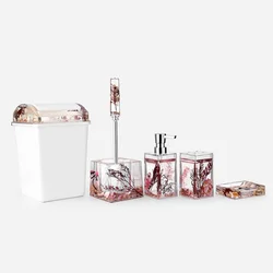 Производители поставляют наборы сантехники, пять частей стоматологический набор, масло прозрачный набор акриловых туалетных принадлежностей оптовая продажа