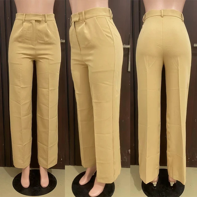 GX6012 Trendy Solid Color Elegant Casual Trousers for Women