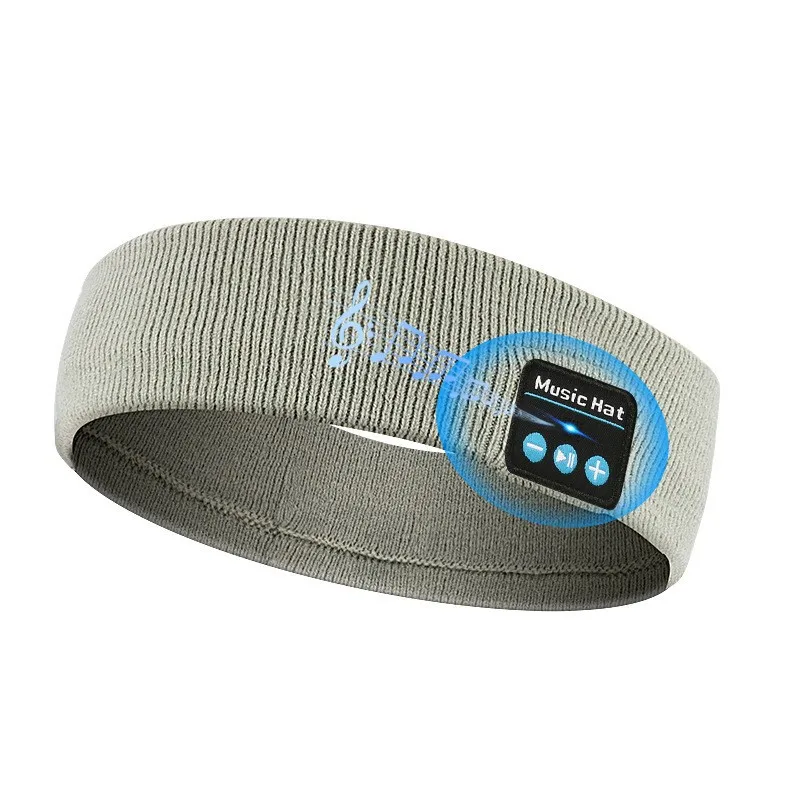 product music sleep bluetooth sport headband for universal model comfortable washable fabric head hat for gym-5