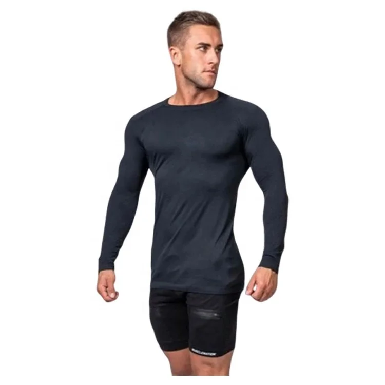 camiseta manga longa academia masculina