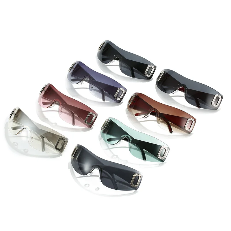 b926✨希少✨【PPFM】90s　00s　Y2K　八の字　ラムレザー　送料無料 20896 New Punk Y2K Sunglasses Women Unique Sports Sun Glasses