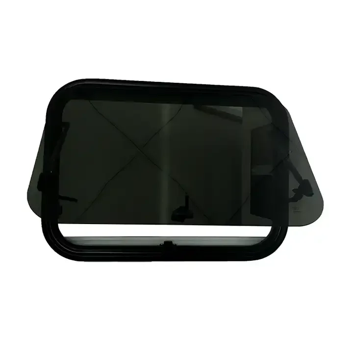 RV Camper Glass Window - Hinged Tempered Aluminium