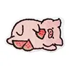 Nuevo y adorable cerdito de peluche comiendo racimo de melón c-a545c9