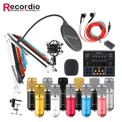 GAM-800C High Quality Recording Studio Condenser Microphone Mic With C9 Sound Card For Karaoke Gaming Podcast Live Streaming