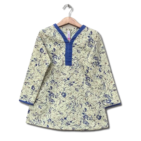 Pakistani Baby Girl Cotton Printed Dresses Children Summer Casual OEM Service Short Medium Girls PK Support Soft Silky Dress