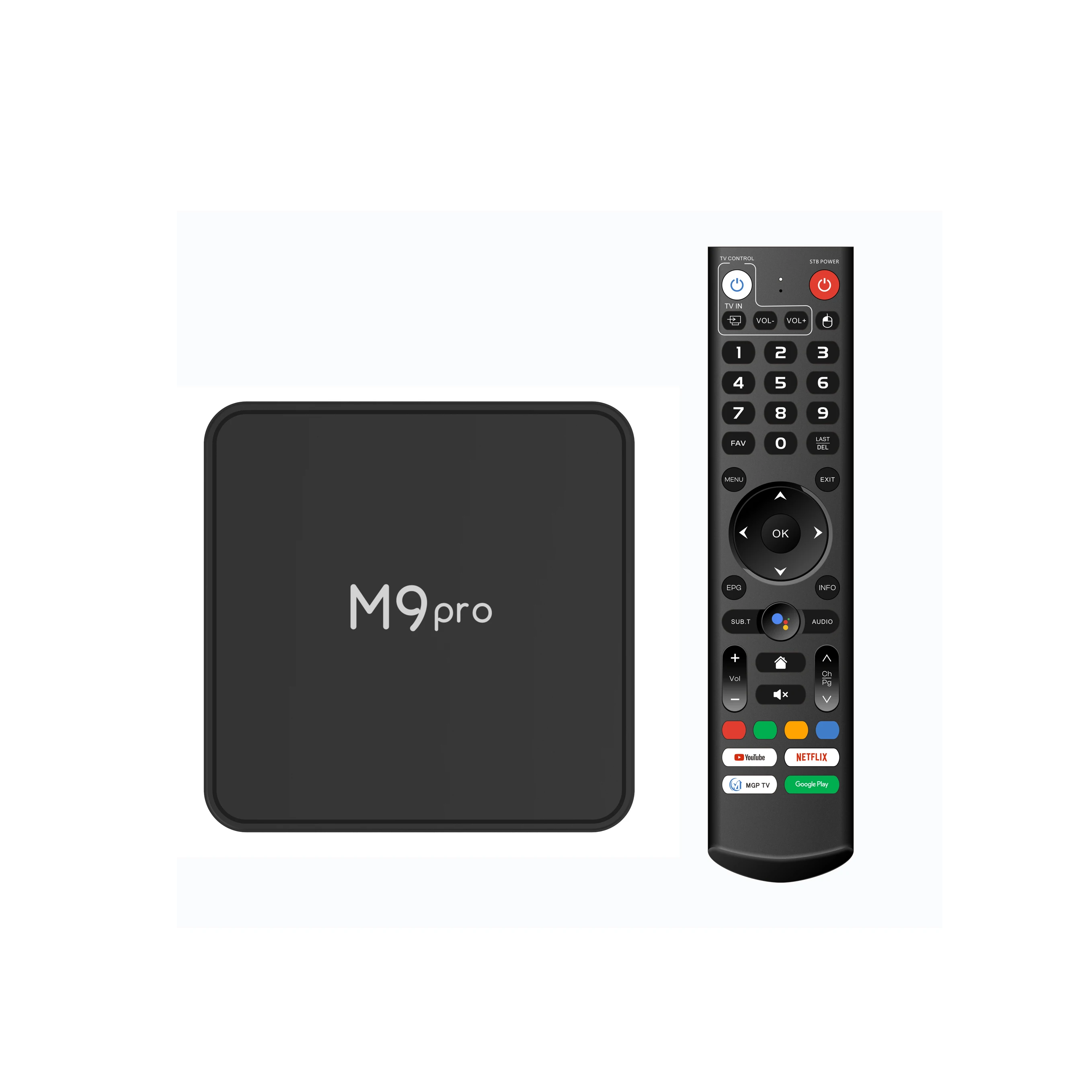 High Quality Android Tv Box M9 Pro ATV 4G 64G Android 11 Amlogic S905X4 1000M Lan Stal-ker Internet Smart Tv Voice Remote