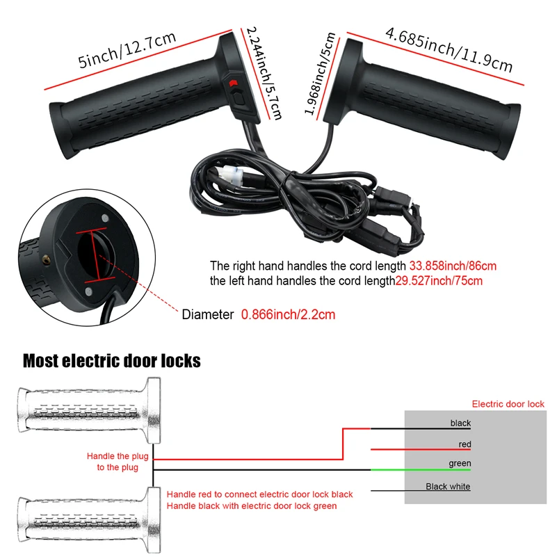 Chauffe Main Velo Poignées Chauffantes Moto USB Tuxxjzm - Pour Guidon - 5V - Chauffage Jusqu'à 55°C - Pour VTT, Scooter Poignées Chauffantes Pour Guidon De Moto