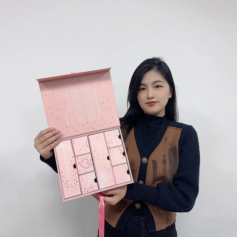 Wholesale Custom Black Premium Gift Box Luxury Large Package Cardboard Paper Wine Extension Magnetic Packaging Box factory