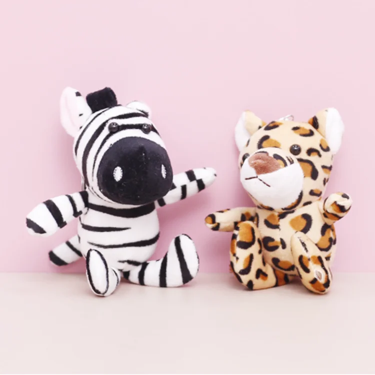 Mini Monkey Tiger Giraffe Lion Elephant Stuffed Forest Animal Toys Cute Plush Toy Keychain/stuffed animal keychain