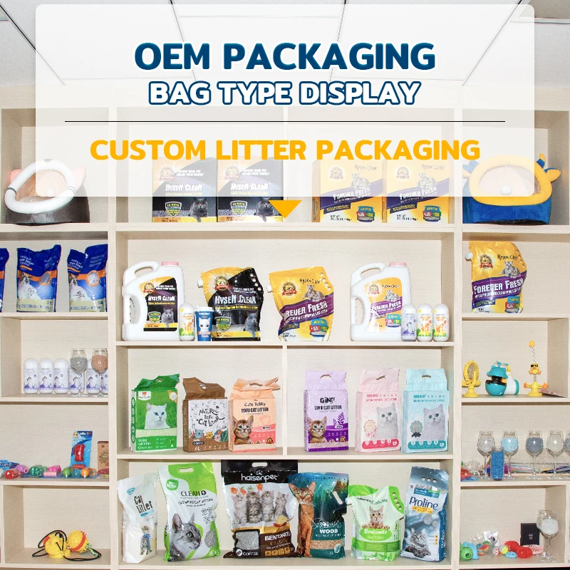 Free Samples Cat Sand Coffee Lemon Lavender Fragrance Cat Sand Clumping Bentonite Cat Litter