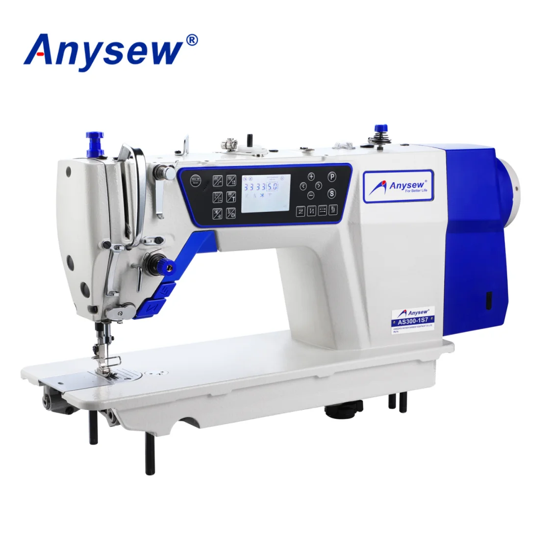 AS300-1S7 Full-automatic computerized single needle lockstitch sewing machine (1 step motor device)