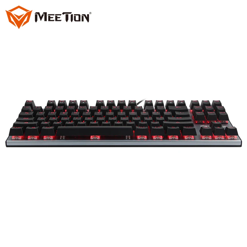For MeeTion OUTEM MK004 Mini Programmable RGB LED Backlit Gaming Mechanical Keyboard 87 Keys PC Gamer Numpad with Tenkeyless