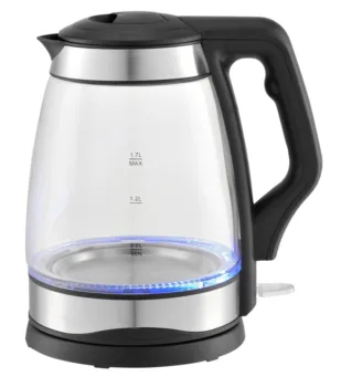 1.7L Hotel Large Capacity 360 degree rotational Glass Kettle