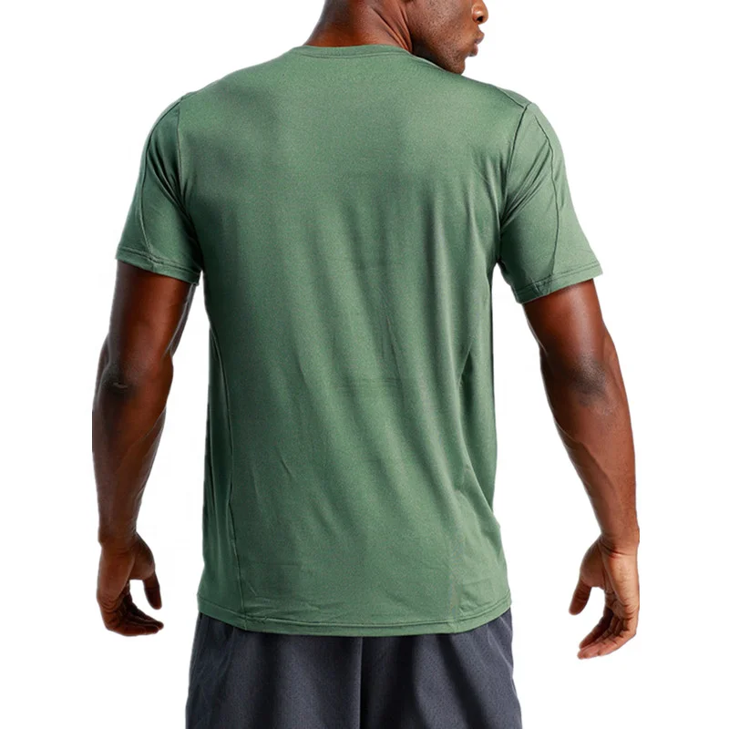 JL1226B Wholesale Polyester Sports T Shirt Printed Embroidered Running Quick Dry T Shirts Men