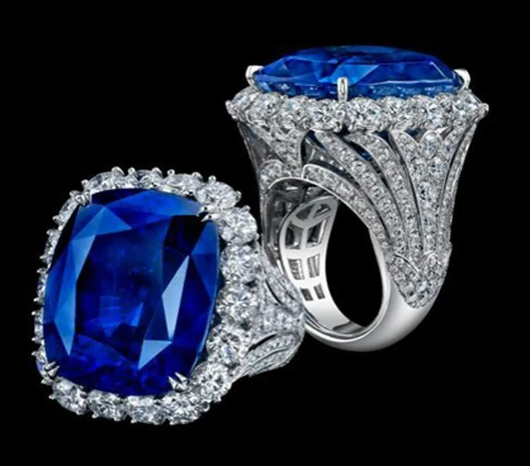 Big blue clearance stone ring