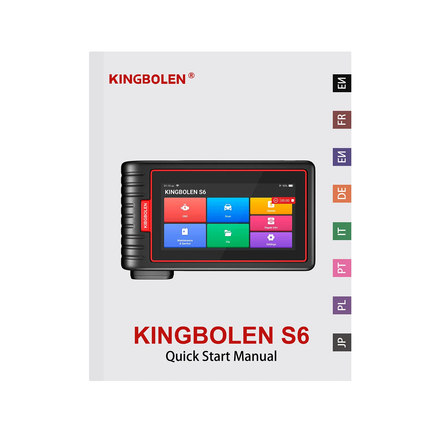 KINGBOLEN S6 OBD2 Scanner with Lifetime Free Update