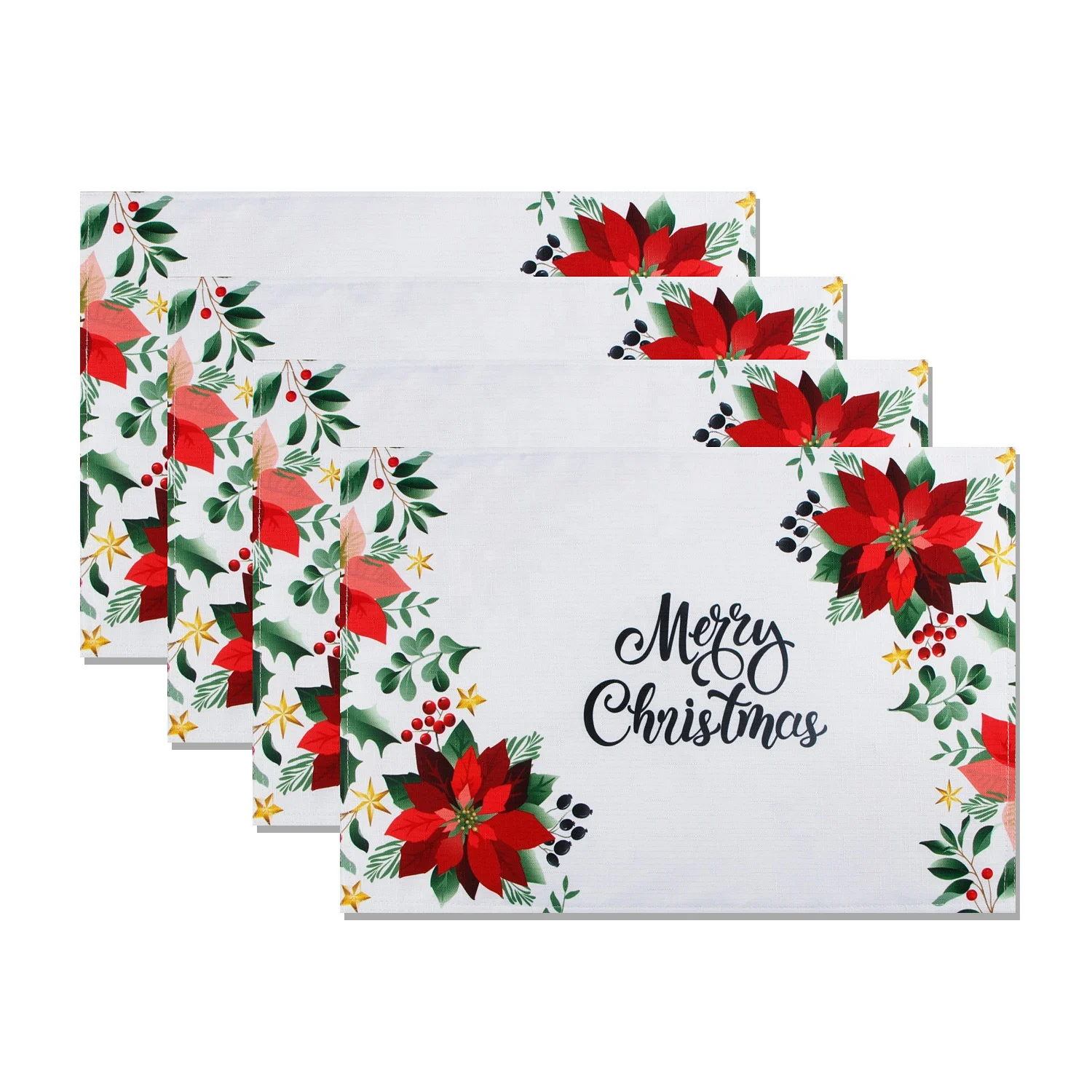 1set Christmas Placemat 最新のデザイン