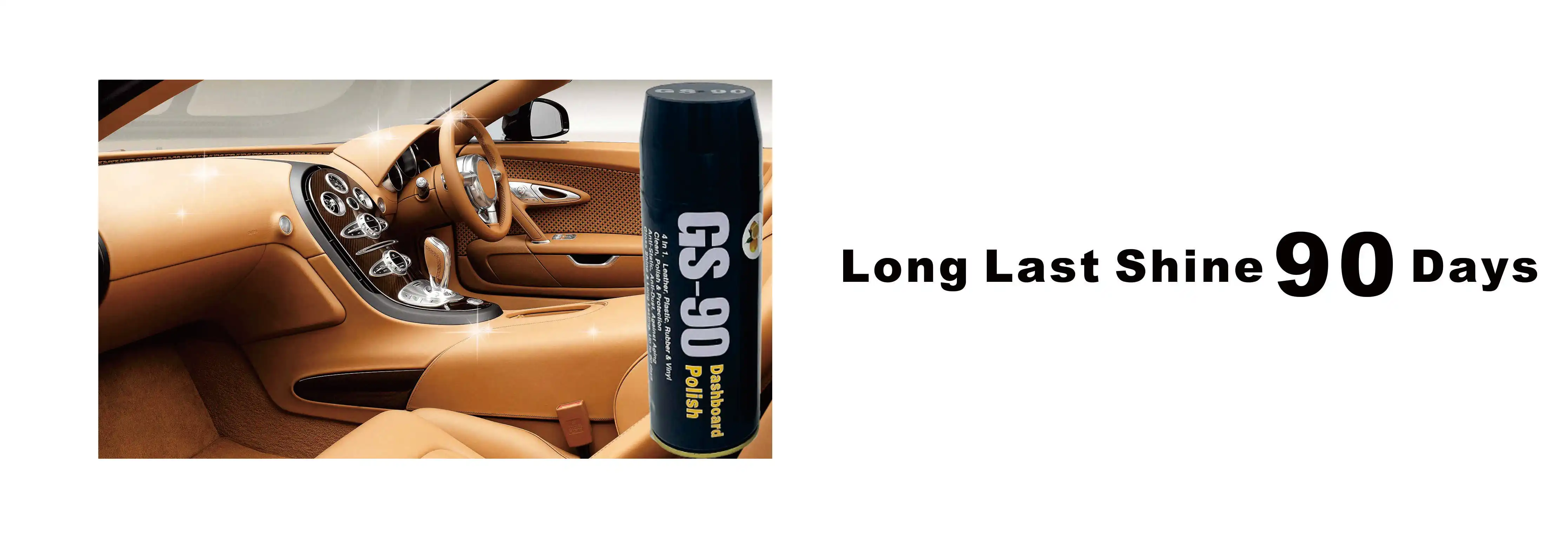 Gs90 Car Dashboard Polish Restoration Cleaner Spray Leather Wax